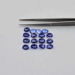 Stock en vrac 4x6mm pierre ovale tanzanite naturelle faite à la main véritable tanzanite pierres précieuses à facettes bijoux de pierre de naissance au prix le plus bas - Product Image 3