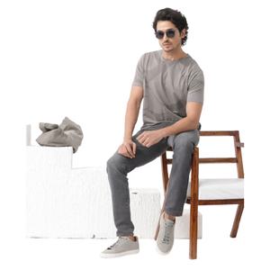 เสื้อยืดผู้ชายผ้าโพลีเอสเตอร์/ ผ้าฝ้ายแห้งเร็วระบายอากาศได้ดีชุดลำลองสำหรับใส่วิ่งออกกำลังกายในยิม - Product Image 6