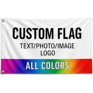 Bandera Personalizada con Texto, Foto, Imagen, Logotipo, Todos los Colores, Unisex, para Adultos, Uso en Exteriores - Product Image 1