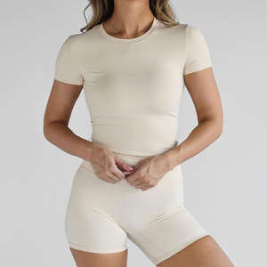 Conjunto de Yoga Chic para Mujer, Ropa Deportiva sin Costuras a la Moda, Leggings Transpirables con Top Deportivo a Juego para Gimnasio y Yoga - Product Image 4