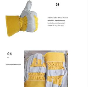 ถุงมือหนังนิรภัยแคนาดาขายดี ถุงมือทำงานฤดูหนาว กันน้ำ กันไฟ บุผ้าฝ้าย โรงงาน OEM ขายส่งโดยตรง - Product Image 3