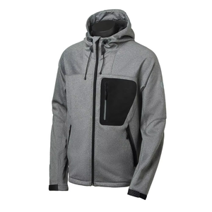 Sudadera con Capucha para Hombre, Corte Regular, Color Gris Sólido, Transpirable, de Poliéster, Personalizable - Product Image 1