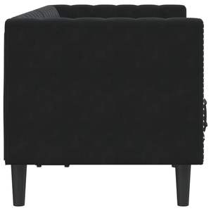 Canapé Chesterfield en velours noir 100% polyester, bois massif et contreplaqué pour salon - Product Image 5