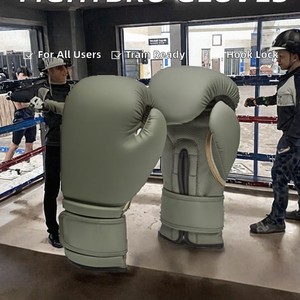Guantes de Boxeo Unisex Hechos a Medida en Fábrica con Correa de Velcro y Cuero Sintético para Entrenamiento y Sparring - Product Image 2