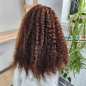 8-32-Inch HD Human Hair Lace Front <b>Wig</b> Virgin and Raw Burmese Curly Hair <b>Deep</b> <b>Wave</b> Afro Style Wholesale Vendors - Product Image 4