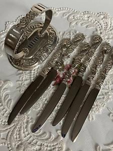 Vintage Style Silver Finished Cutlery <b>Caddy</b> Tool Stand Ideal For Dining <b>Table</b> Elegant Flatware Holder And Kitchen Decor Display - Product Image 3