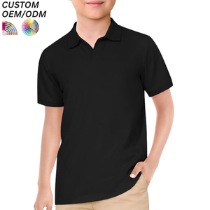 Chemises à manches courtes pour enfants, chemises de marque pour enfants, garçons et filles de maternelle, uniformes scolaires imprimés, vêtements décontractés, polos - Product Image 3