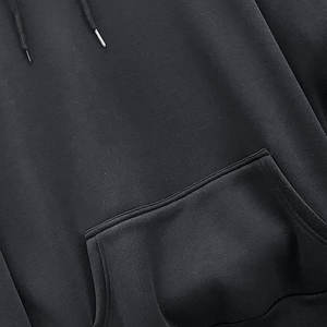 Sweat à capuche rétro imprimé en relief pour hommes et femmes, streetwear, sweat-shirts oversize en molleton, basiques en coton mélangé - Product Image 6