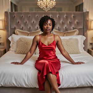 Vestido de satén para mujer, con tirantes finos, mini vestido de noche, vestido de satén - Product Image 4