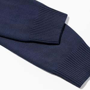 <b>Men's</b> dark Blue <b>V</b>-<b>Neck</b> Cable Knit Wool Pullover Regular Fit Casual <b>Sweater</b> Autumn Style Anti-Pilling Knitted <b>Sweater</b> Best trendy - Product Image 4