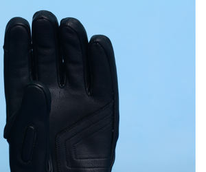 Gants de moto d'hiver légers et imperméables en cuir véritable noir OEM ODM avec protection rigide des articulations pour usage extérieur - Product Image 3