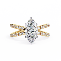 Bague de fiançailles en moissanite taille ovale plaquée or blanc avec halo de pierres latérales, bijoux de mariage pour femme