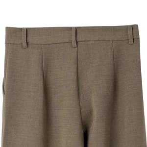 Pantalones Formales Negros Clásicos para Mujer al por Mayor, Elegantes Pantalones de Oficina Plisados para Mujer, Servicio OEM - Product Image 3