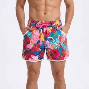 Shorts de Baño para Hombre con Estampado Floral, Cintura Media, Cordón Ajustable, Secado Rápido, Casuales - Product Image 5