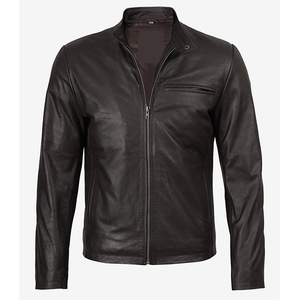 2026 OEM Latest Design <b>Genuine</b> Dark Brown Cowhide <b>Leather</b> <b>Jacket</b> For Men's 100%High Quality Low MOQ Winter Fashion Heated <b>Jacket</b> - Product Image 4