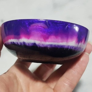 Tazón de Resina para Servir Ensaladas, Apto para Alimentos, Desechable, Ecológico, para Camping, Pulido, Hecho a Mano, Utensilios de Cocina, Tamaño y Color Personalizados, de Lujo - Product Image 1