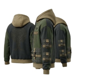 เสื้อฮู้ดสตรีทแวร์แบบกลับด้านได้ น้ำหนัก 320 กรัม ผ้าเฟรนช์เทอร์รี่เนื้อหนา ระบายอากาศได้ดี พิมพ์ลายแบบดิสชาร์จ ทรงโอเวอร์ไซส์ ใส่ได้ทั้งชายและหญิง สำหรับฤดูหนาว - Product Image 2