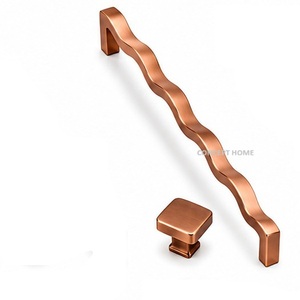 Tirador Rectangular de Latón Macizo para Muebles, Minimalista, Dorado, Tamaño Personalizado, Herraje de Alta Calidad para Armarios, Cajones y Puertas de Guardarropa - Product Image 1