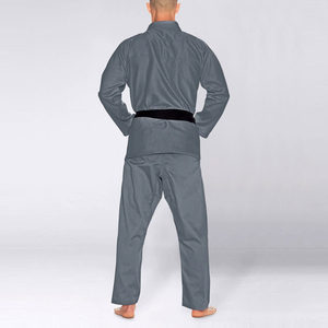 Yellow Karate Kimono for Men Regular Fit One Piece Martial Arts Wear with <b>White</b> <b>Belt</b> Breathable 100% Cotton 320g Durable - Product Image 4