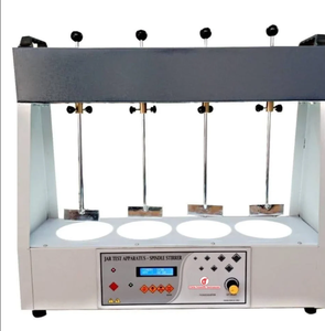 Agitateur à broche pour appareil de test de flacons, contrôle numérique du régime à 4 positions, instrument électrique de classe I certifié CE. - Product Image 1