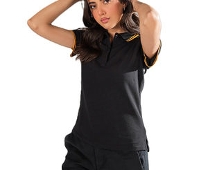 Camiseta de manga corta con cuello polo para mujer, ropa deportiva de verano, oferta, algodón y poliéster, camiseta polo informal transpirable para mujer - Product Image 6