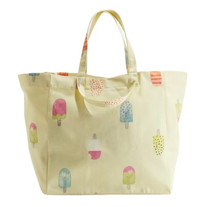 Sac de courses en toile imprimée, écologique et sans azo, avec poignées 100 % coton – Nouvelle collection tendance en promotion - Product Image 1