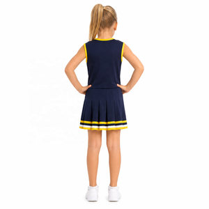 Uniformes de Animadoras para Niñas al por Mayor, Estampados por Transferencia Térmica, Top Corto y Pantalones Cortos, Servicio OEM - Product Image 3