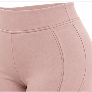 Conjunto Deportivo de Forro Polar para Mujer, Chaqueta con Cremallera, Pantalones Acampanados con Ribete Lateral, Ropa Deportiva Informal Cómoda, Ropa Deportiva Personalizada OEM - Product Image 5
