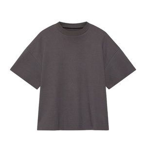 Camiseta Casual Oversize de Algodón 100% de Alta Calidad para Hombre, Diseño Liso, Estilo Urbano, Transpirable, de Gran Gramaje, con Logotipo Personalizado - Product Image 2