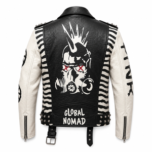 FURAT LEATHERS Hot Selling Breathable <b>Mens</b> Leather <b>Suede</b> <b>Jacket</b> Stand Collar Front Zipper Autumn Casual Polyester Lining Solid - Product Image 4