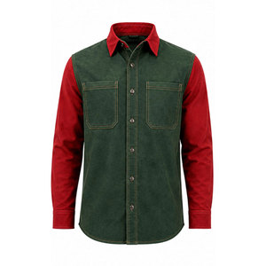 Mens Long Sleeve NFPA 2112 <b>Flame</b> Retardant Work <b>Shirt</b> Anti-Static FRC Pearl Snap Welding Workwear - Product Image 2