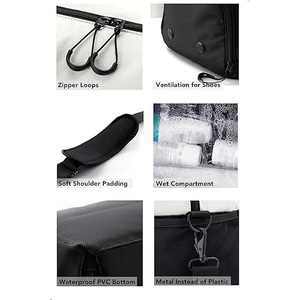Grand sac de sport pour hommes et femmes, avec rangement pour chaussures, porte-bouteille d'eau, plusieurs compartiments, léger et portable, pour le sport - Product Image 5