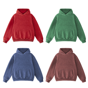 <b>Top</b> Quality Women's Hoodies Red Color Pullover Keep Warm Inner <b>Layer</b> Ribbed Hem For Ladies With Kangaroo Pocket - Product Image 4