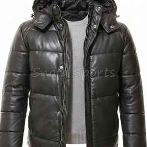 Veste en cuir d'agneau sur mesure OEM, cuir d'agneau français naturel de haute qualité, vestes en cuir véritable pour hommes - Product Image 3