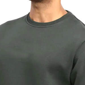 High Quality Men Sweatshirt Cotton Fleece Pullover O-Neck Custom <b>Design</b> Streetwear Oversized Fit Winter Clothing Manufacturer - Product Image 3