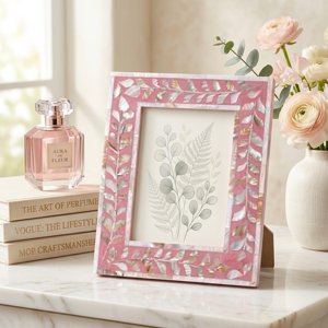 <b>Pink</b> mother of pearl <b>frames</b> for portrait family photo top selling capiz shell inlay picture <b>frame</b> - Product Image 2