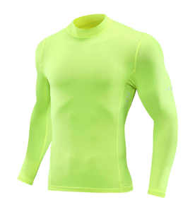 T-shirt de compression pour homme à séchage rapide, sous-vêtement de musculation, coupe ajustée, haut de sport athlétique pour l'entraînement - Product Image 3