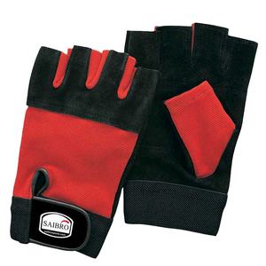 Guantes de entrenamiento de medio Dedo de cuero genuino unisex para entrenamiento de gimnasia levantamiento de pesas Fitness deportes para hombres y mujeres entrenamiento - Product Image 1