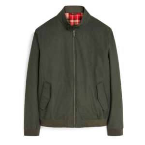 Veste texturée effet charbon de bois avec col doublé tartan et poches passepoilées, coupe carrée délavée à la pierre, zippée, style workwear, vente en gros - Product Image 6
