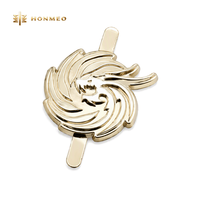 HONMEO Accessoire de maroquinerie moulé sous pression, étiquette métallique de marque, étiquettes de logo pour sacs à main, badge avec broche, étiquette métallique