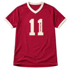 T-shirt col V Kappa Alpha Psi Klub Ringer – Vêtement de fraternité grecque avec bordure contrastée classique – Confort premium et coupe élégante - Product Image 4