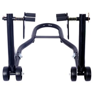 Cavalletto moto 1000LB moto moto anteriore e posteriore ruota portabagagli Paddock supporto nero U - Product Image 5