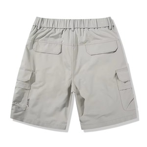 Shorts cargo pour homme à taille élastique, séchage rapide, longueur mi-genou, décontractés, en polyester, pour l'entraînement et les activités de plein air - Product Image 2