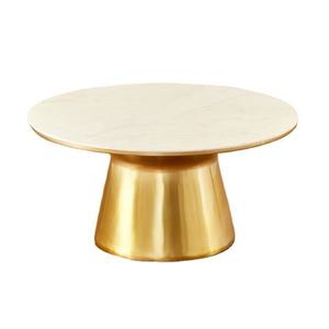 Elegante Mesa de Centro de Aluminio con Acabado Gris Antiguo, Mesa de Centro Ovalada de Metal para Sala de Estar, Precio Personalizado - Product Image 4