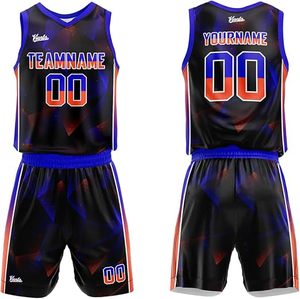 Maillot et short de basketball personnalisés, design sur mesure, respirant, léger, anti-humidité, 100% polyester, prix usine - Product Image 1