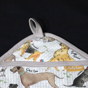 Animal Printed Design Cotton Pot Holders <b>Set</b>-Oven Safe Heat Resistant Eco-Friendly Dishwasher Safe. - Product Image 5