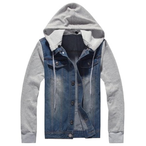 เสื้อแจ็กเก็ตบอมเบอร์สำหรับผู้ชายเสื้อแจ็กเก็ตยีนส์ผ้าคอตตอนสำหรับฤดูใบไม้ร่วงและฤดูใบไม้ผลิ - Product Image 4