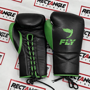 Fabrication en usine de gants de boxe sur mesure, 100% cuir véritable, professionnels, à lacets. - Product Image 3