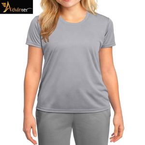 Camisetas de Poliéster para Mujer, Estilo Urbano, Cuello Redondo, Anti-Pilling, Anti-Arrugas, Secado Rápido, Ecológicas, Transpirables, Camiseta de Verano para Mujer - Product Image 6