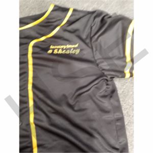 Uniforme de Béisbol Personalizado Negro y Amarillo, Ligero y Transpirable - Product Image 6